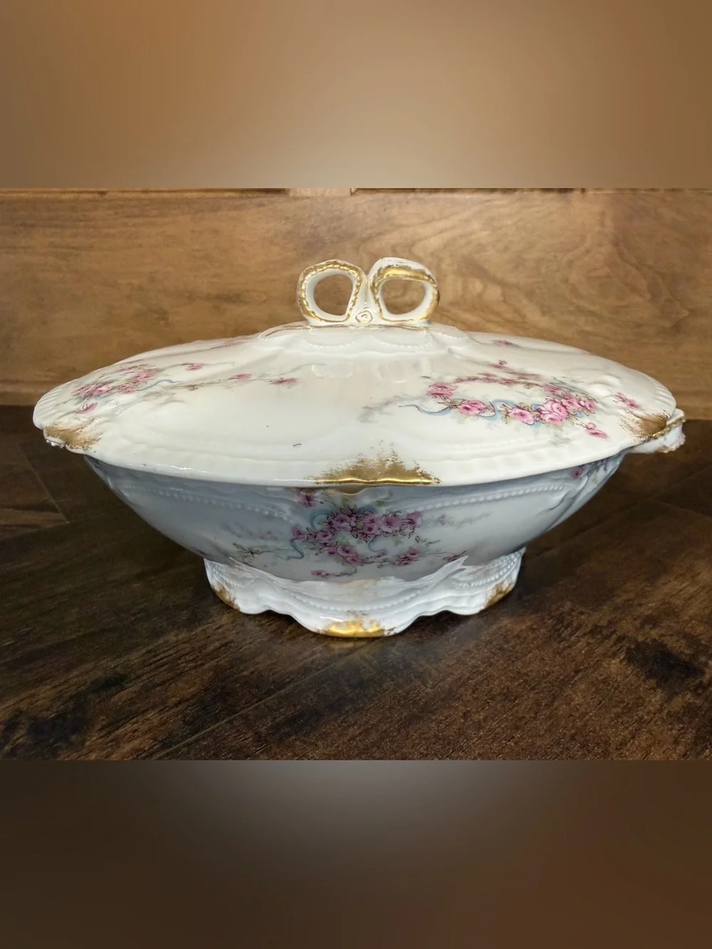 Antique Haviland Limoges, France covered dish